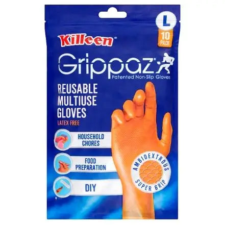 Killeen Grippaz Non-Slip Gloves Medium 10 Pack - Homeware