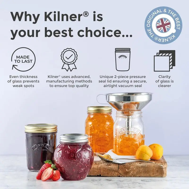 Kilner Easy Fill Funnel Stainless Steel - Kitchenware >>