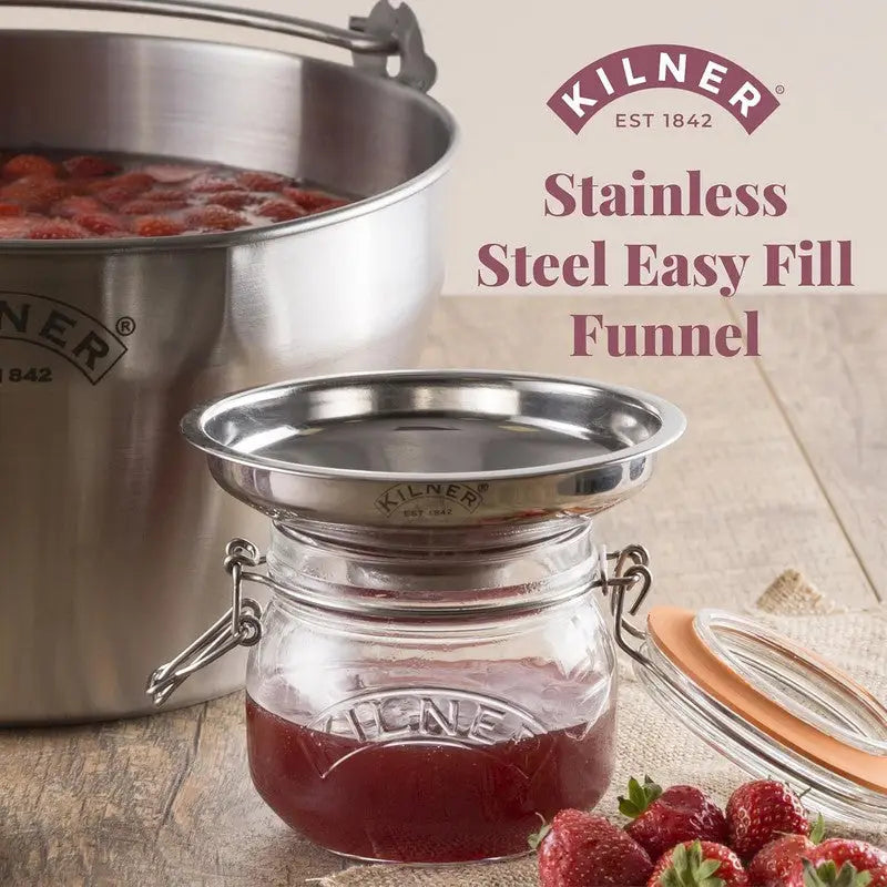 Kilner Easy Fill Funnel Stainless Steel - Kitchenware >>