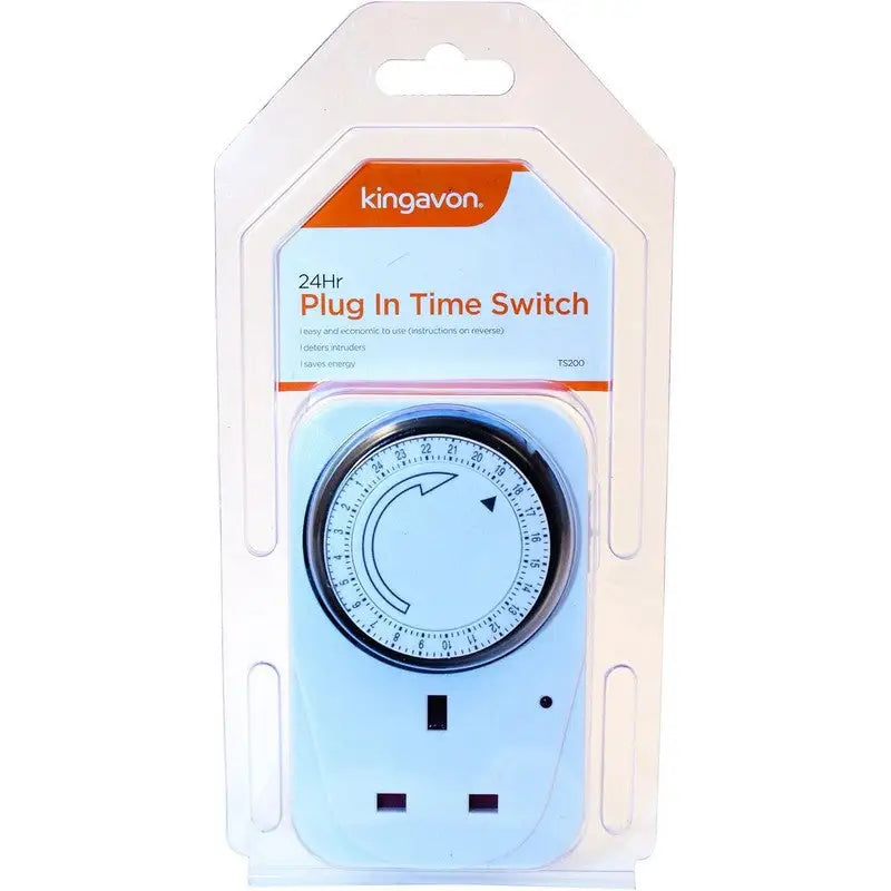 Kingavon 24 Hour Plug In Analogue Time Switch TS200