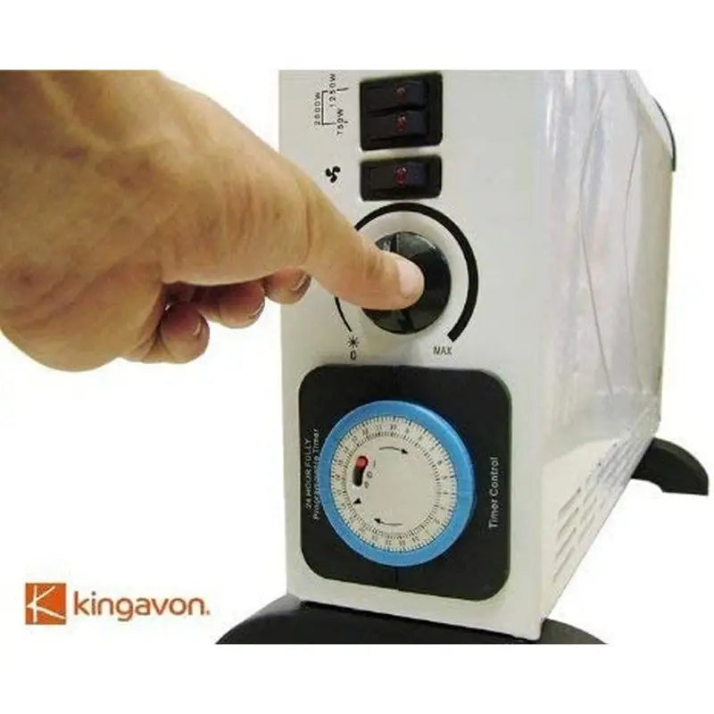 Kingavon 2Kw Convector Heater With Turbo & Timer - White -