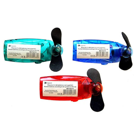 Kingavon Hand Held Mini Fan - Assorted Colours - 1 Sent