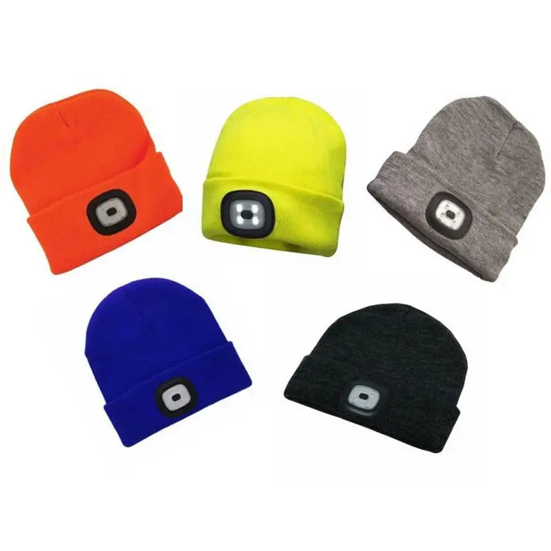 Kingavon Rechargeable Headlight Hat 4 SMD USB - 5 Colours