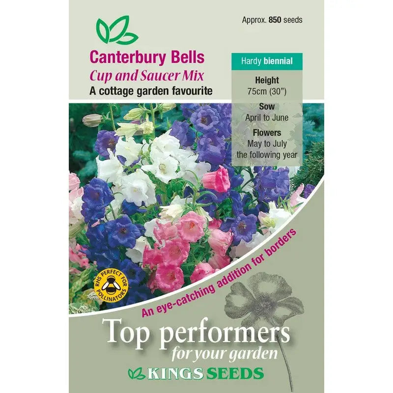 Kings Seeds Flowers Range of Growing Seeds - Canterbury