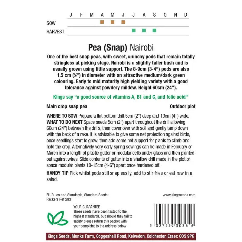 Kings Seeds Peas / Lettuce / Tomato and Beans Growing Seeds