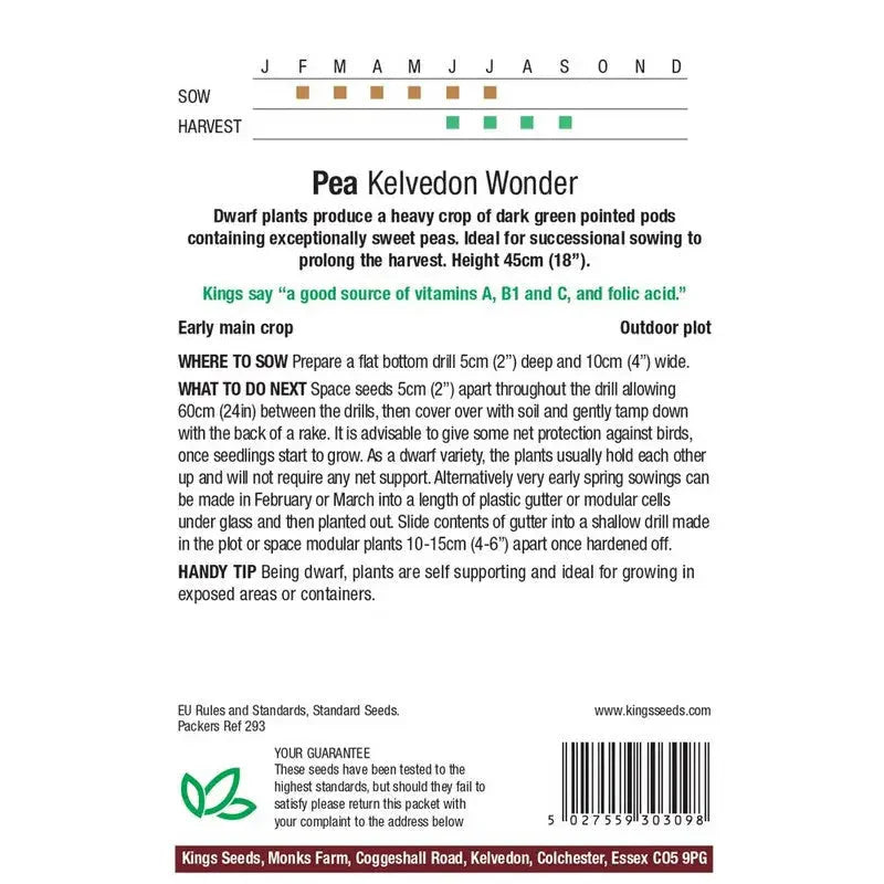 Kings Seeds Peas / Lettuce / Tomato and Beans Growing Seeds