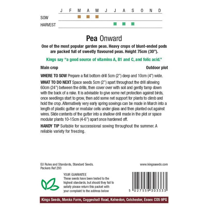 Kings Seeds Peas / Lettuce / Tomato and Beans Growing Seeds