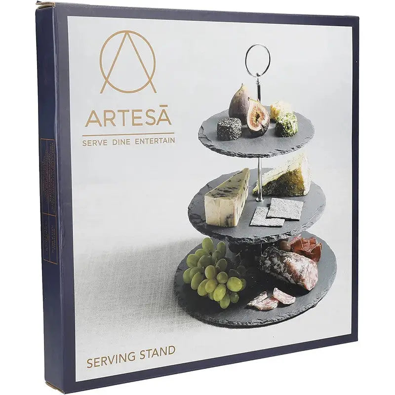 Kitchen Craft Artesa 3 Tier Slate Serving Stand 28.5 x