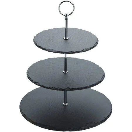 Kitchen Craft Artesa 3 Tier Slate Serving Stand 28.5 x
