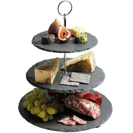 Kitchen Craft Artesa 3 Tier Slate Serving Stand 28.5 x