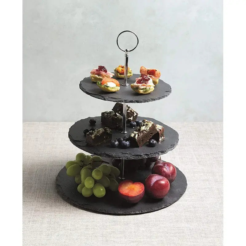 Kitchen Craft Artesa 3 Tier Slate Serving Stand 28.5 x
