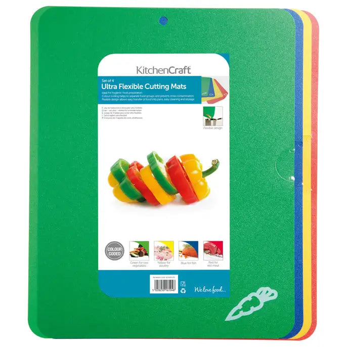 Kitchen Craft Flexible Colour Coded Cutting / Chopping Mats