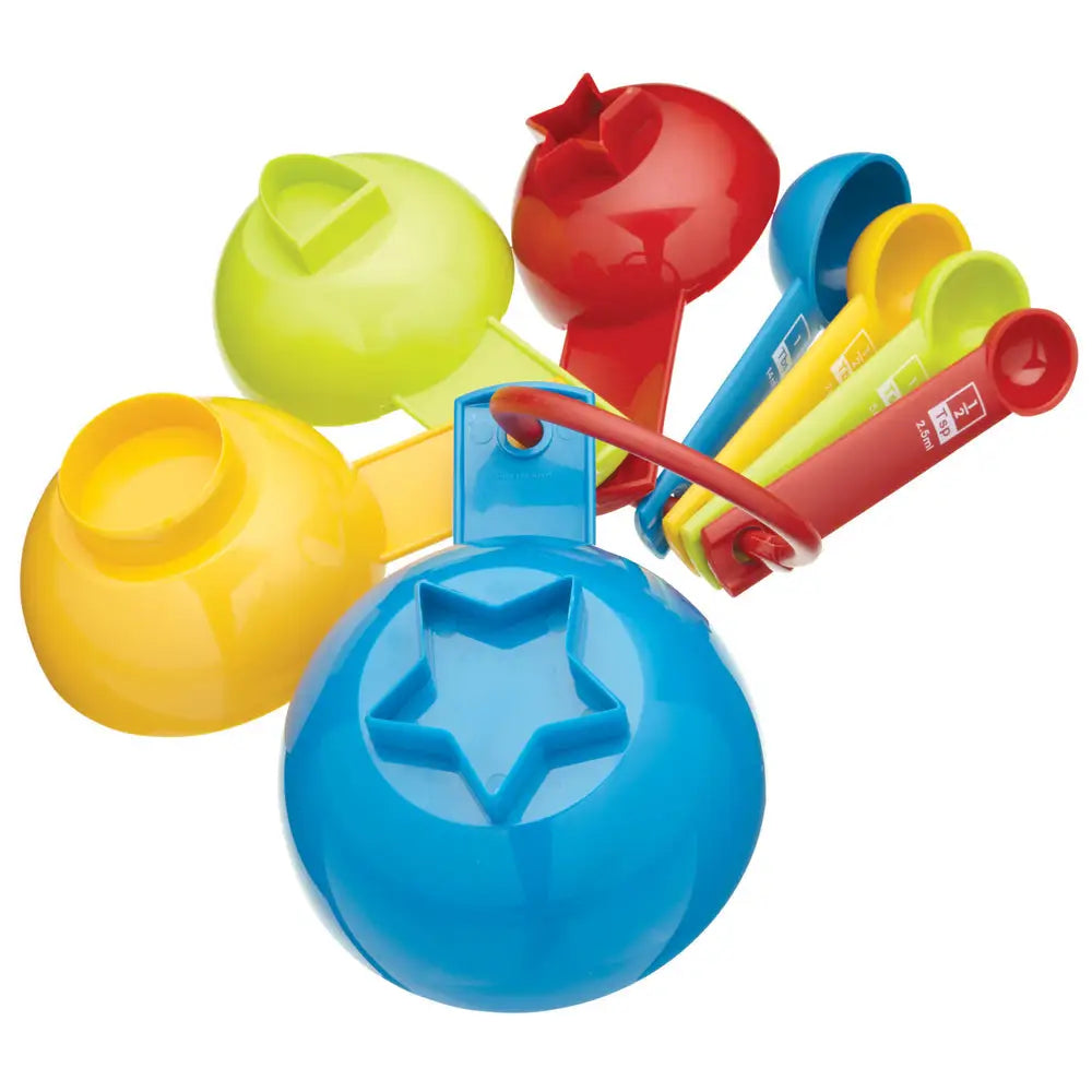 Kitchen Craft Lets Make 8 Piece Measuring Cups & Spoons -