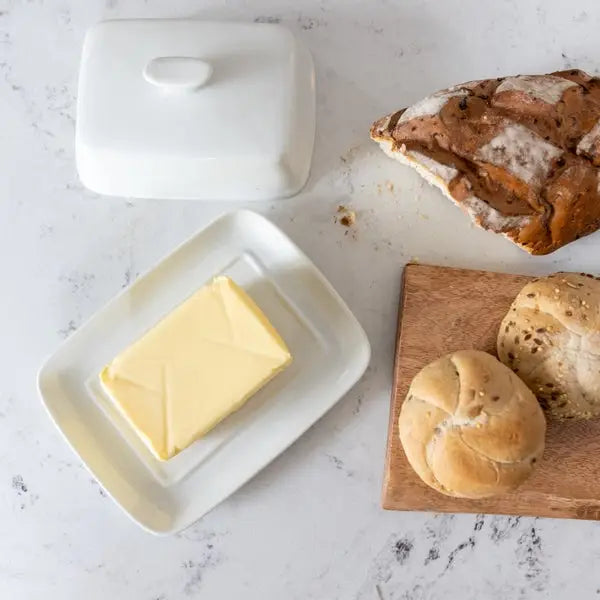 Kitchen Craft Porcelain Covered Butter Dish - Kitchenware