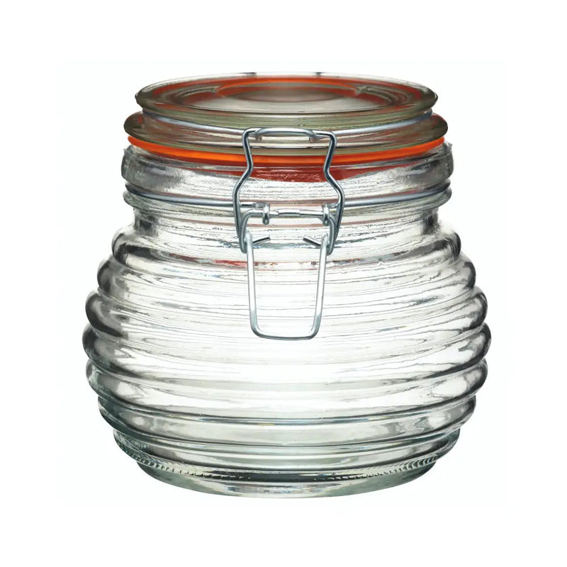 Kitchencraft 650ml Home Made Glass Beehive Honey Pot -