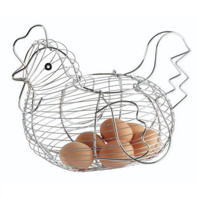 Kitchencraft Chrome Wire Chicken Egg Basket - Kitchenware
