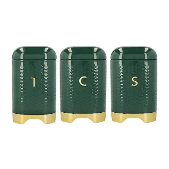 KitchenCraft Lovello 3 piece Storage Set Tea Coffee Sugar