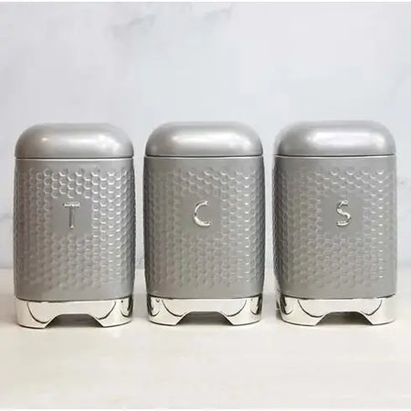 KitchenCraft Lovello 3 piece Storage Set Tea Coffee Sugar