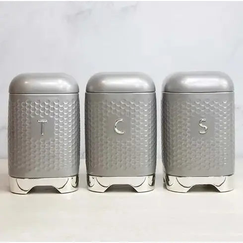 KitchenCraft Lovello 3 piece Storage Set Tea Coffee Sugar