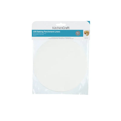 KitchenCraft Round 20cm Siliconised Baking Papers Pack