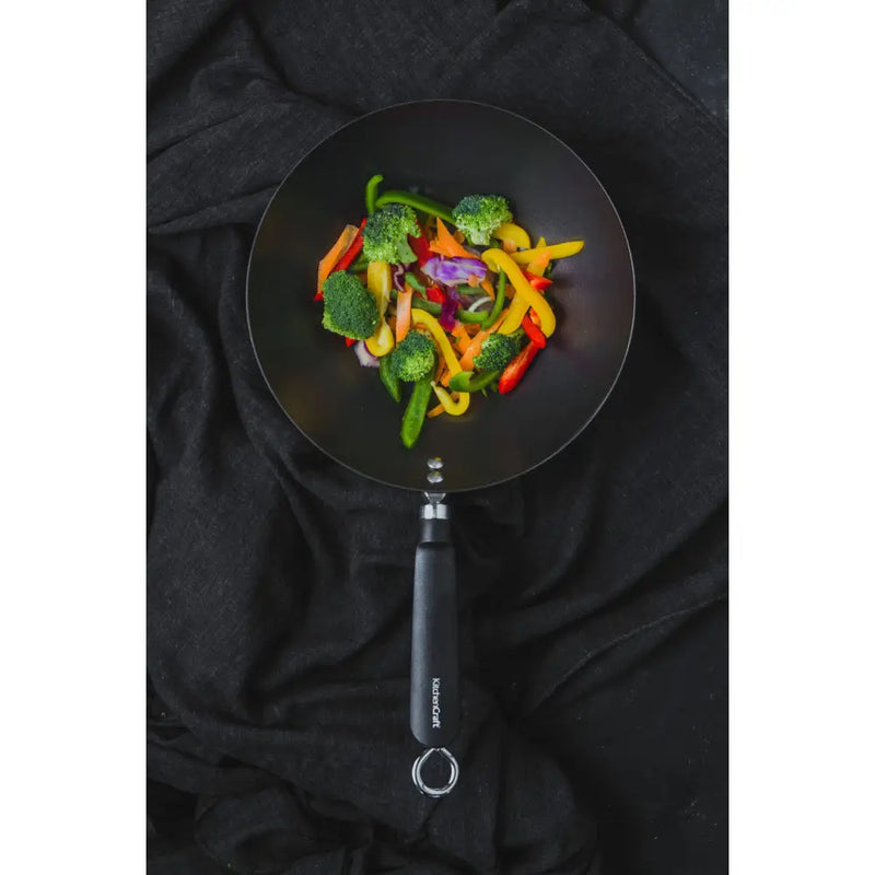 KitchenCraft World of Flavours Oriental Carbon Steel