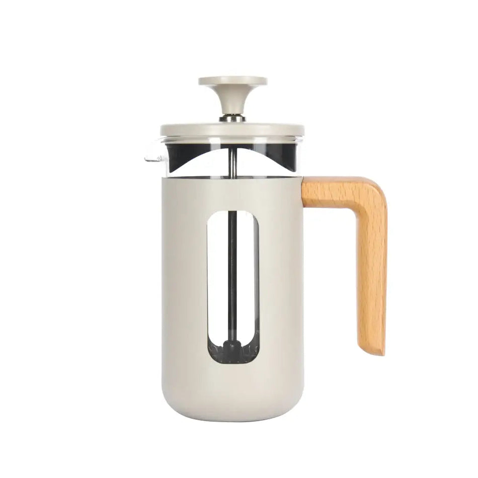 LA CAFETIERE 3 CUP CAFETIERE LATTE WOOD HANDLE - Kitchenware