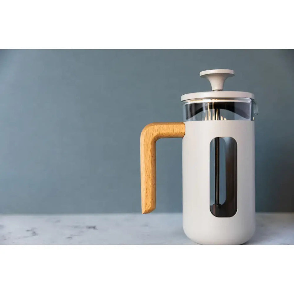 LA CAFETIERE 3 CUP CAFETIERE LATTE WOOD HANDLE - Kitchenware