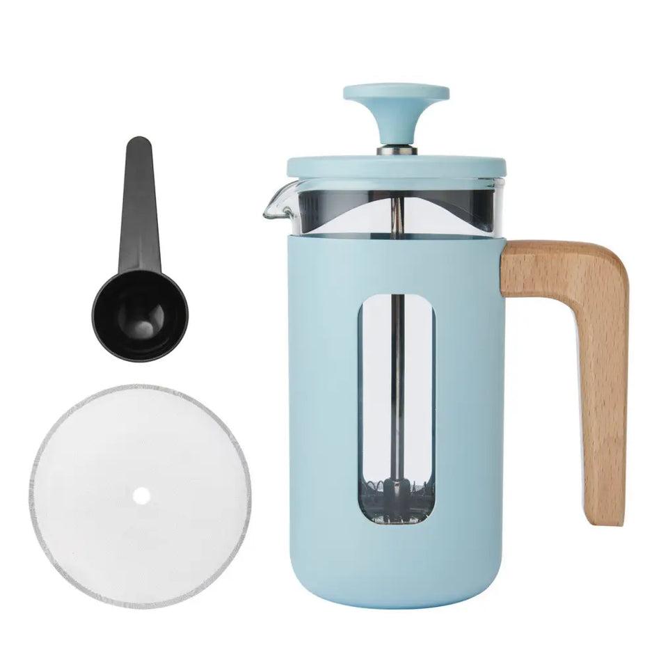 La Cafetière Pisa 3 Cup Cafetiere Sky Blue - 3 Cup