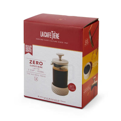 La Cafetière Zero 3 Cup Cafetiere Latte Coffee No Mess
