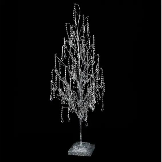 Large 55cm Silver Crystal Tree - Christmas >> Decorations