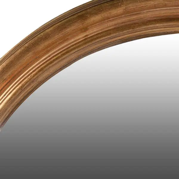 Large Convex Mirror Gold Frame - Homeware
