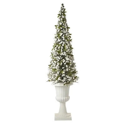 Large White Berry Tree In White Pot 1.3m - Seasonal >>