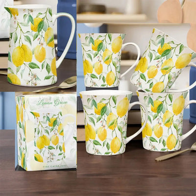 Lemon Grove Gift Boxed - Set of 4 Mugs / Jug - Kitchenware