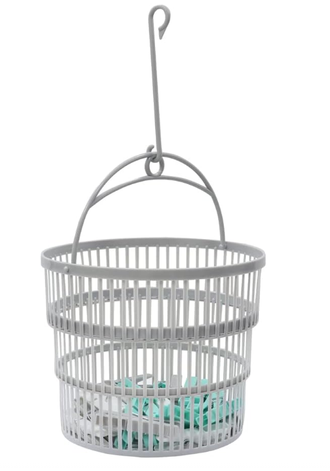 JVL Peg Basket Collapsible w/ 50Pegs Assorted