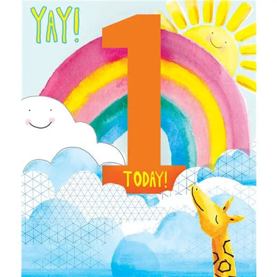 Libby Bothway 1 Today Rainbow Birthday Card - Giftware