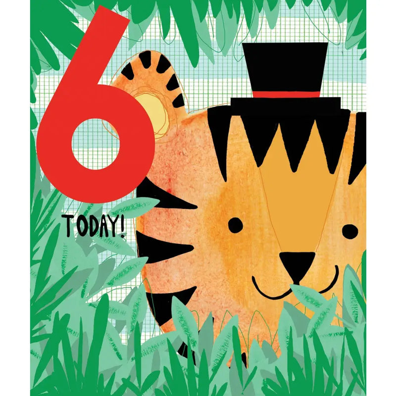 Libby Bothway 6 Today! Tiger in a Top Hat Happy Birthday