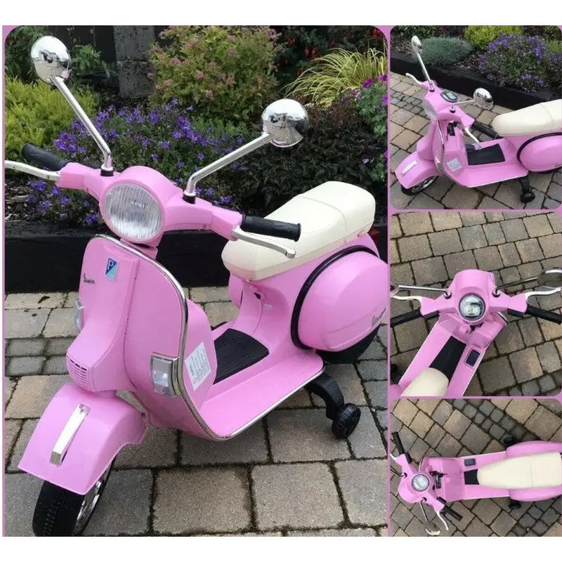 Licensed Vespa Electric Ride On Motorbike - 6V / 12V - Toys