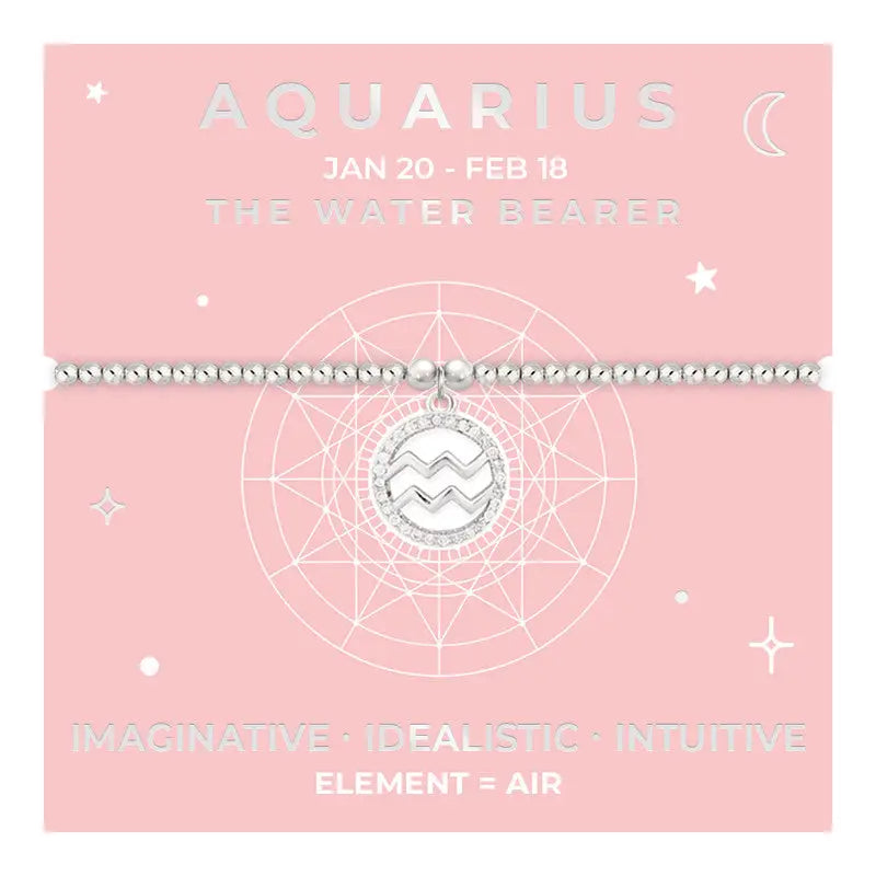 Life Charm Bracelet - Star Signs - Aquarius - Bracelets