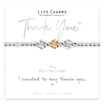 Life Charm Thank You Bracelet - Bracelets
