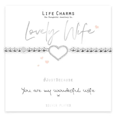 Life Charm Wonderful Wife Bracelet - Bracelets