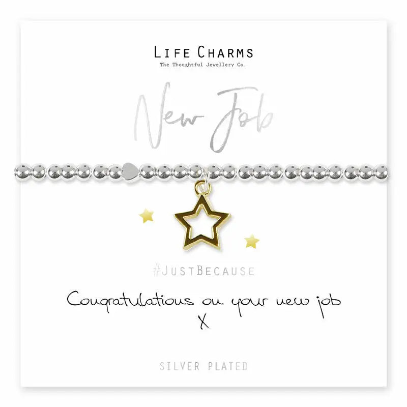 Life Charms Congratulations On Your New Job Bracelet -