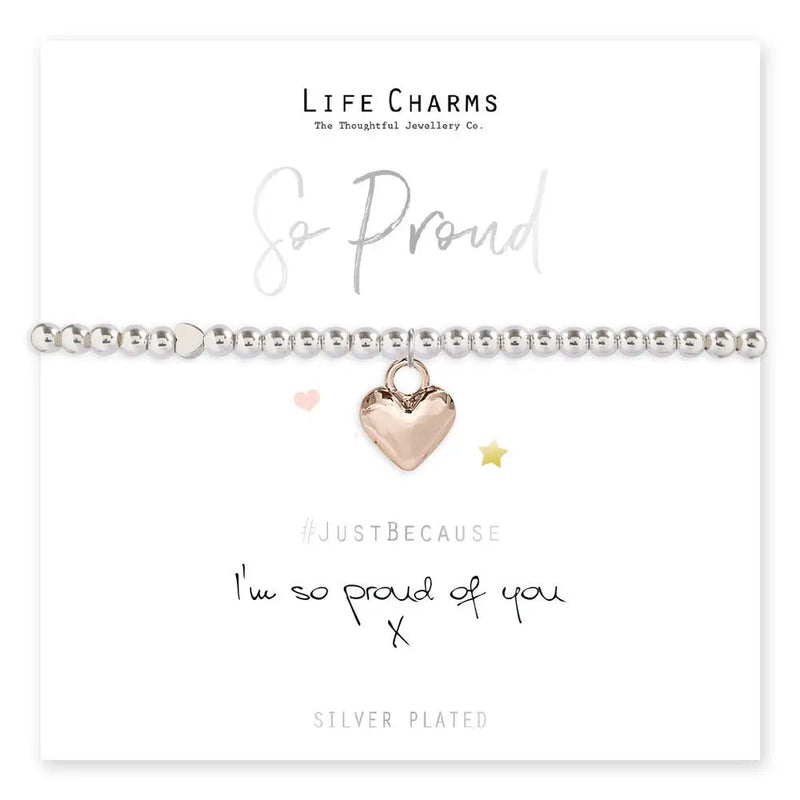Life Charms Im So Proud Of You Bracelet - Giftware