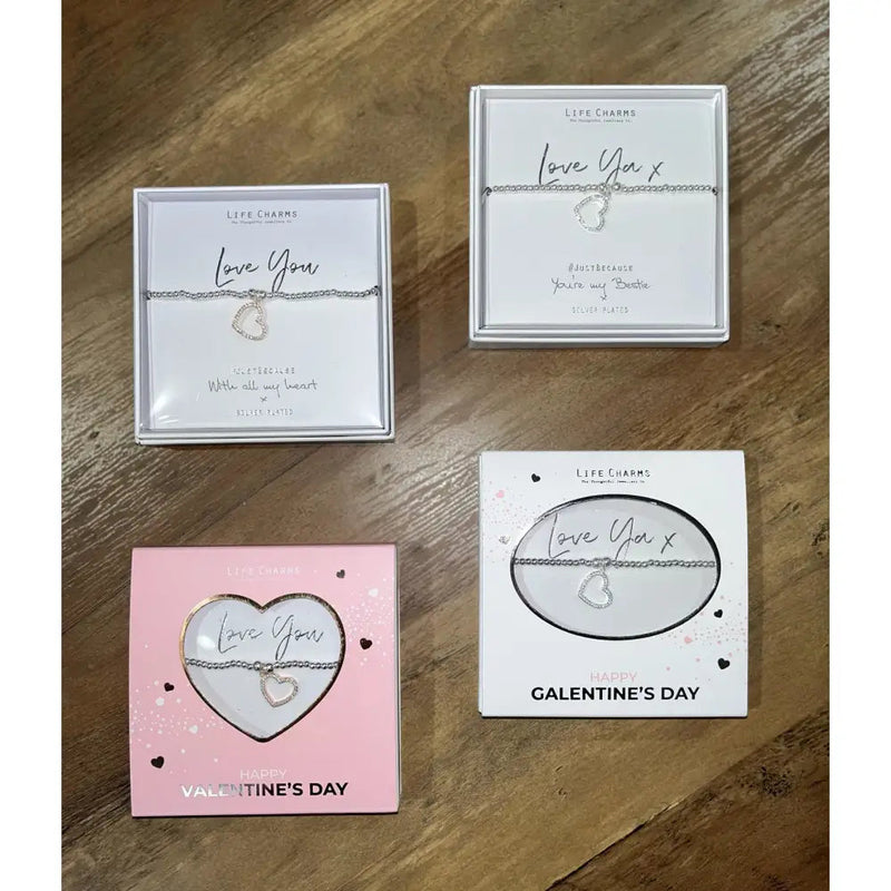 Life Charms Love You Bracelet - Happy Galentine’s Day -