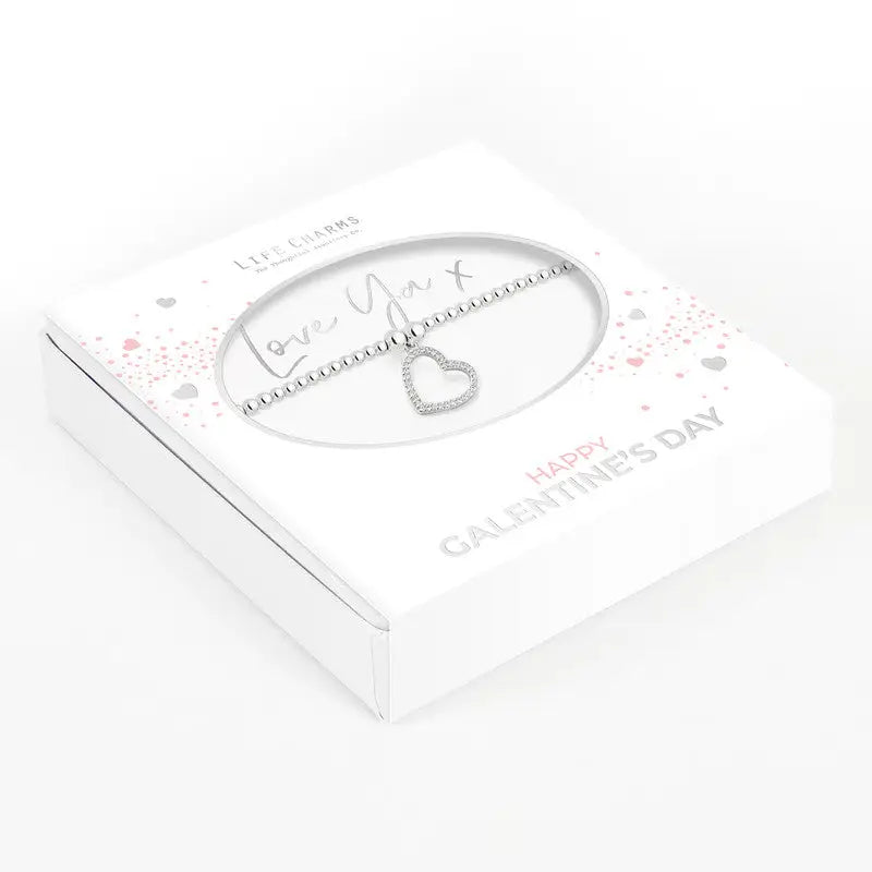 Life Charms Love You Bracelet - Happy Galentine’s Day -