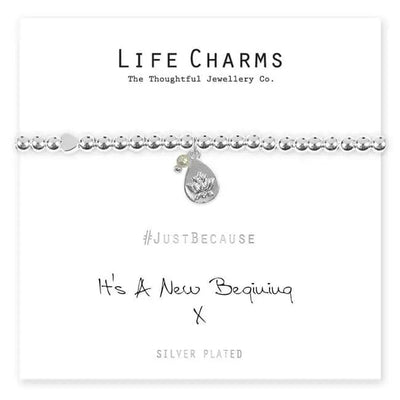 Life Charms New Beginning Lotus Flower Bracelet - Giftware