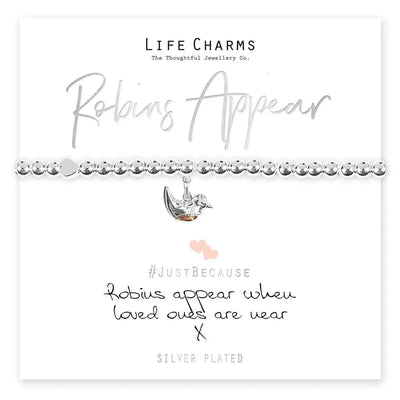 Life Charms Robins Appear Bracelet - Giftware