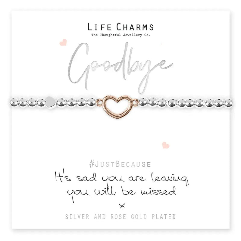 Life Charms Sad You Are Leaving Bracelet - Giftware
