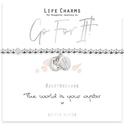 Life Charms The World Is Your Oyster Bracelet - Giftware