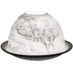 Light Glow Tealight Candle Holder 3 Inches - Flying Sleigh -
