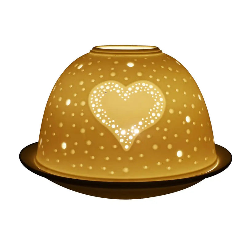 Light Glow Tealight Candle Holder 3 Inches - Heart -